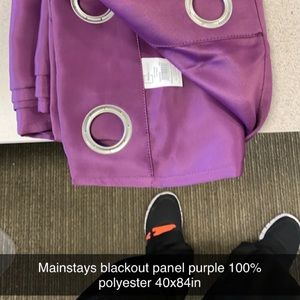 Purple curtains